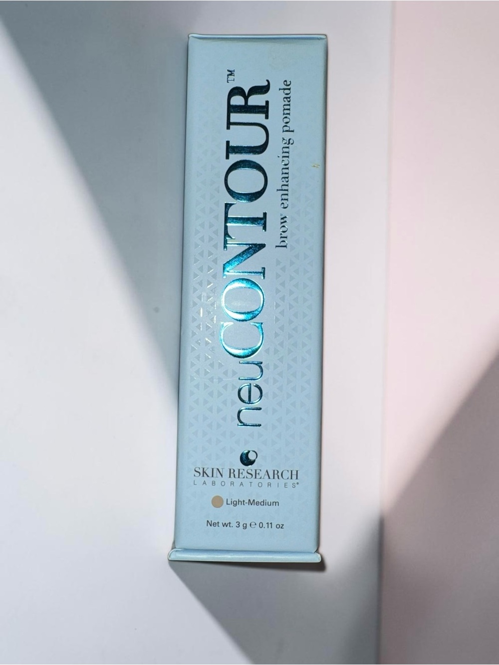 Skin Research neuCONTOUR Brow Enhancing Pomade Light-Medium 3g NEW